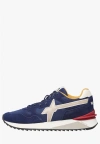 W6yz Men's Sneakers  Yak-m 2015185262c52 Navy-beige In Blue