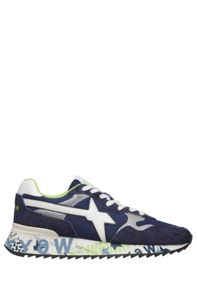 W6yz Men's Ultra-lightweight Chunky Sneakers In Blue