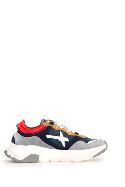 W6yz Sneakers Blue In Blu Blu E Verdi