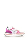 W6yz Technical Fabric And Suede Sneakers In Pink