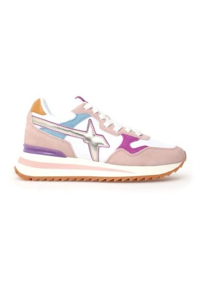 W6yz Technical Fabric Sneakers In Pink