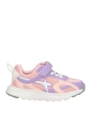 W6yz Toddler Girl Sneakers Pink Size 9.5c Leather, Textile Fibers In Pink