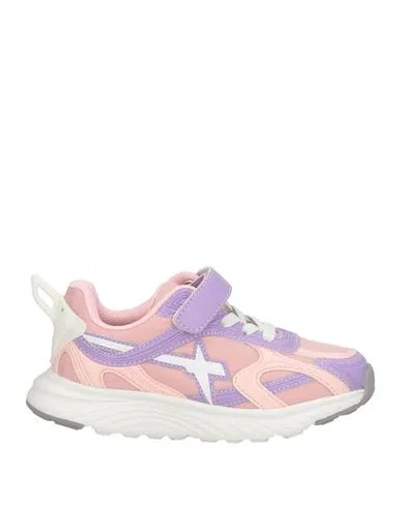 W6yz Babies'  Toddler Girl Sneakers Pink Size 9.5c Leather, Textile Fibers