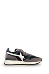 W6yz Ultra-light Sneakers With Technical Fabric And Suede Blend In Gray