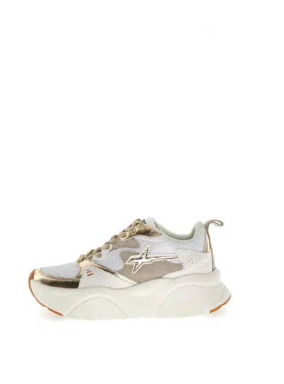 W6yz Women Shoes Ava-w Metallic /mesh Platinum-bone- Rose 2019469071q91 In Neutral