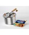 Wabash Valley Farms Stainless Steel Whirley-pop Popcorn Popper In Silver