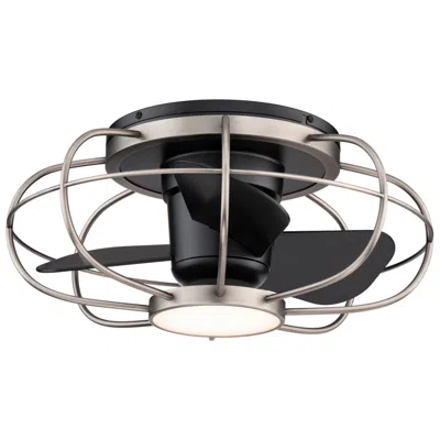 Wac 22"  Aella Brushed Nickel Led Damp Smart Fandelier Ceiling Fan