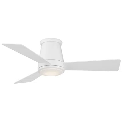 Wac 44"  Hug White Finish 3-blade Led Light Smart Ceiling Fan