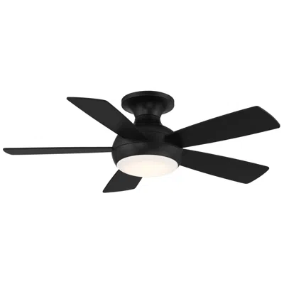Wac 44"  Odyssey Matte Black Damp Led Hugger Smart Ceiling Fan