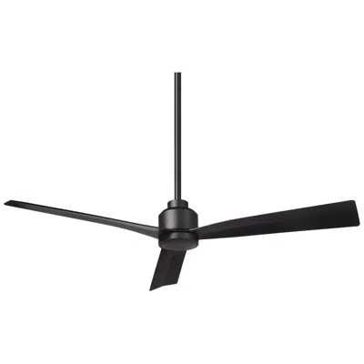 Wac 52"  Clean Matte Black Smart Wet Ceiling Fan With Remote