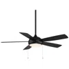 Wac 52"  Disc Ii Led Matte Black 5-blade Pull Chain Ceiling Fan