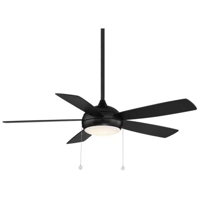 Wac 52"  Disc Ii Led Matte Black 5-blade Pull Chain Ceiling Fan