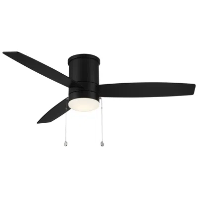 Wac 52"  Limited Atlantis Matte Black Led Hugger Pull Chain Ceiling Fan