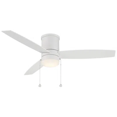 Wac 52"  Limited Atlantis Matte White Led Hugger Pull Chain Ceiling Fan