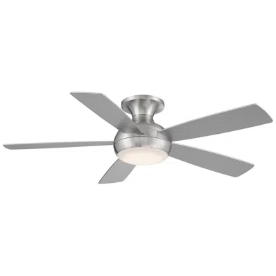 Wac 52"  Odyssey Flush Brushed Nickel Led Smart Ceiling Fan