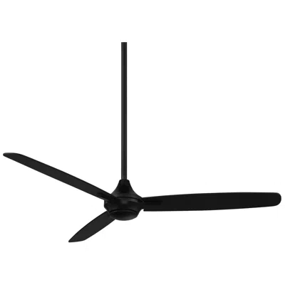 Wac 54"  Blitzen Matte Black Damp Smart Ceiling Fan With Remote