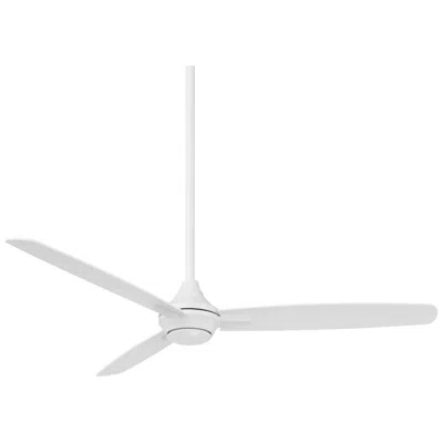 Wac 54"  Blitzen Matte White Damp Smart Ceiling Fan With Remote