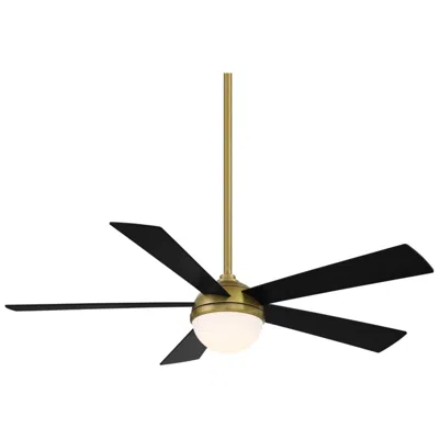 Wac 54"  Eclipse Soft Brass Smart Outdoor Led Ceiling Fan