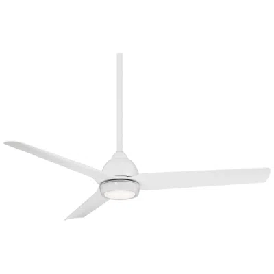 Wac 54"  Mocha Matte White Led Smart Wet Ceiling Fan