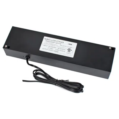 Wac 6 1/2" Wide Black 96 Watt Remote Electronic Transformer