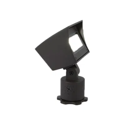 Wac 6 1/4" High Black 120v Led Landscape Wall Wash Light