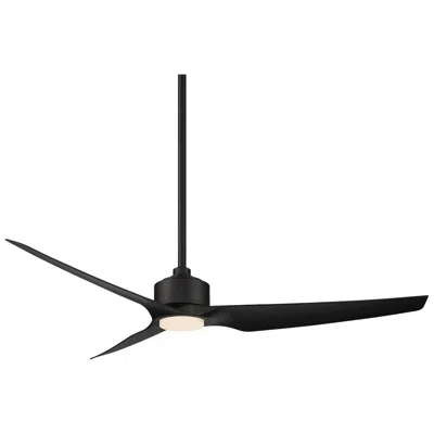 Wac 60"  Stella Matte Black Modern Wet Rated Led Smart Ceiling Fan