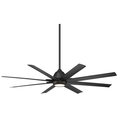 Wac 66"  Mocha Matte Black Led Smart Ceiling Fan