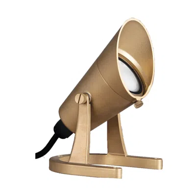 Wac 7" High Natural Brass 12v Led Underwater Spot Light
