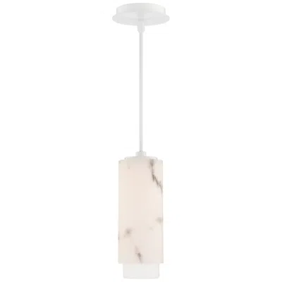 Wac Aragon 12.5"h X 4.5"w 1-light Mini-pendant In White