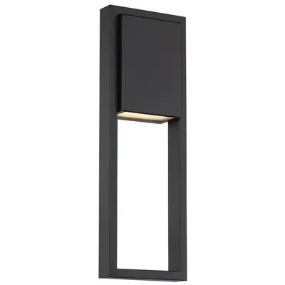 Wac Archetype 18" High Black Metal Led Outdoor Wall Light