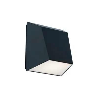 Wac Atlantis 6"h X 6"w 1-light Outdoor Wall Light In Black