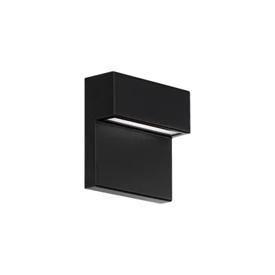 Wac Balance 6" High Black Finish Led Outdoor Wall Light
