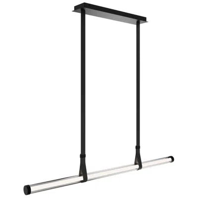 Wac Balance Beam 2.13"h X 52.75"w 1-light Linear Pendant In Black
