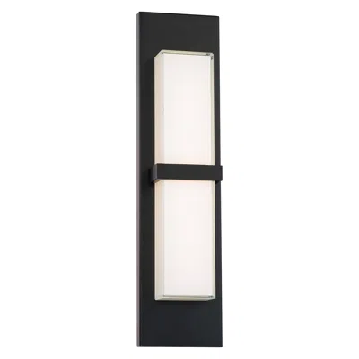 Wac Bandeau 22"h X 6"w 1-light Outdoor Wall Light In Black