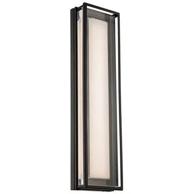 Wac Beech 24"h X 6"w 1-light Outdoor Wall Light In Black