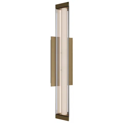 Wac Boulevard 2.5"h X 18"w 1-light Bath Vanity & Wall Light In Aged Brass