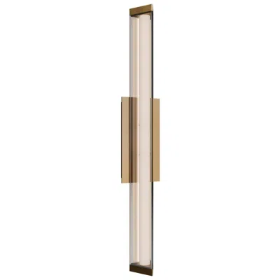Wac Boulevard 2.5"h X 24"w 1-light Bath Vanity & Wall Light In Aged Brass