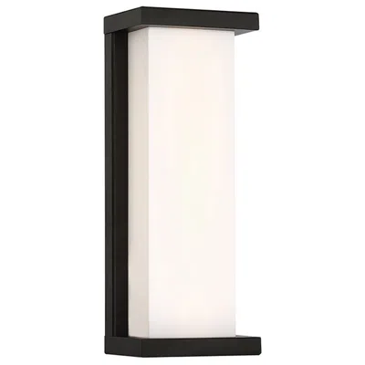 Wac Case 14" High Black Led Outdoor Wall Light