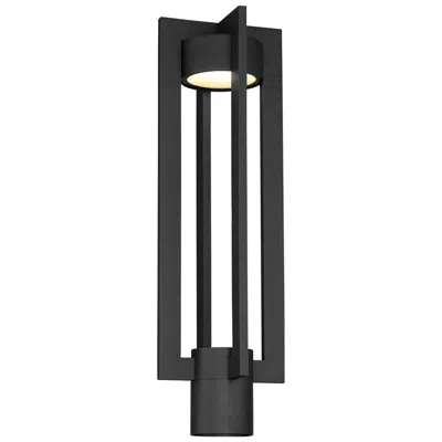 Wac Chamber 20" High Black Led Outdoor Post Light