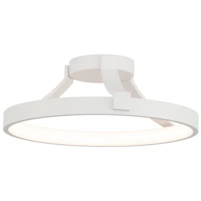 Wac Chaucer 5.63"h X 16"w 1-light Semi-flush Mount In White