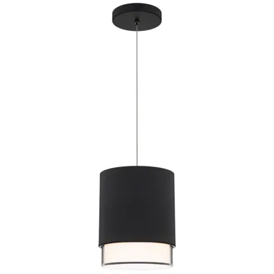 Wac Cloak 8.75"h X 7"w 1-light Mini-pendant In Black