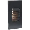 Wac Dara 3 1/4" Wide Black Metal Rectangular Led Step Light