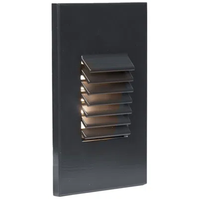 Wac Dara 3 1/4" Wide Black Metal Rectangular Led Step Light