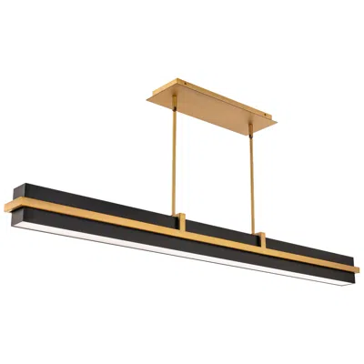 Wac Desmond 4"h X 48.25"w 1-light Linear Pendant In Black