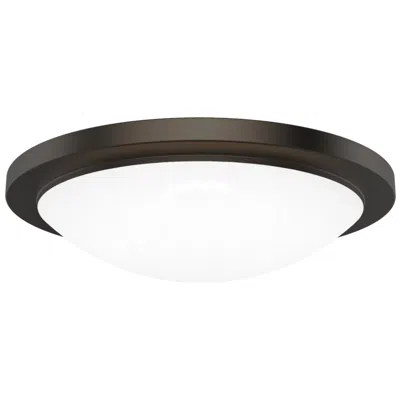 Wac Dew 4.25"h X 18"w 1-light Flush Mount In Bronze