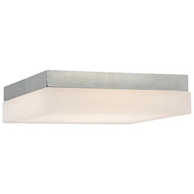 Wac Dice 9" Square Brushed Nickel Frame Modern Led Ceiling Light Panel