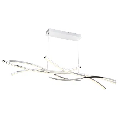 Wac Divergence 64" Wide Chrome 9-light Led Island Chandelier