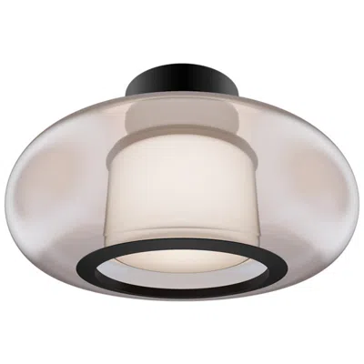 Wac Doma 8.13"h X 13.5"w 1-light Flush Mount In Black