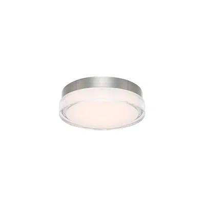 Wac Dot 2.5"h X 6.25"w 1-light Flush Mount In Stainless Steel