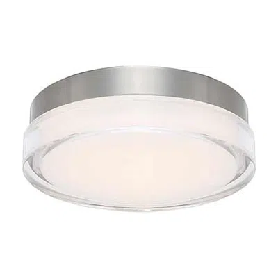 Wac Dot 6 1/4"w Stainless Steel Led Outdoor Ceiling Light